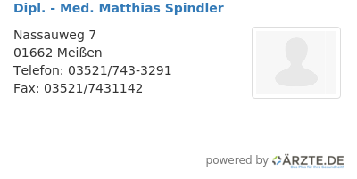 Dipl med matthias spindler