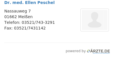 Dr med ellen peschel