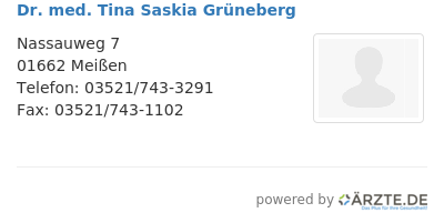Dr med tina saskia grueneberg