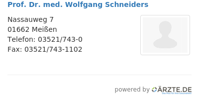 Prof dr med wolfgang schneiders 648299