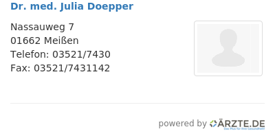 Dr med julia doepper