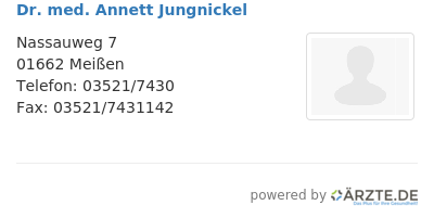 Dr med annett jungnickel