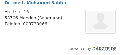 Dr med mohamed sabha