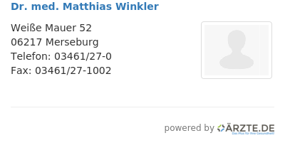 Dr med matthias winkler 279188
