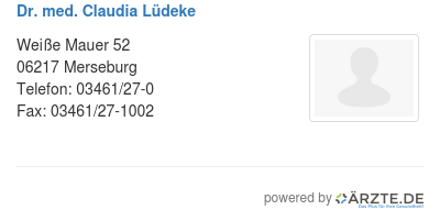 Dr med claudia luedeke