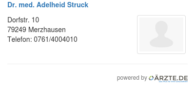 Dr med adelheid struck