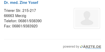 Dr med zine yosef