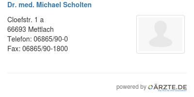 Dr med michael scholten