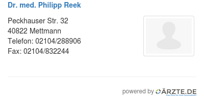 Dr med philipp reek 538200