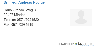 Dr med andreas ruediger