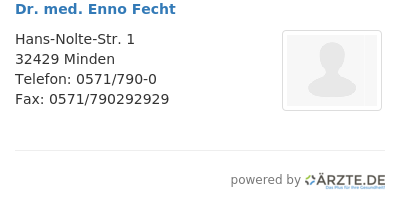 Dr med enno fecht