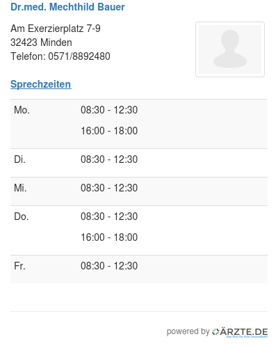 Dr med mechthild bauer