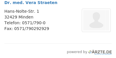 Dr med vera straeten
