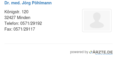 Dr med joerg poehlmann