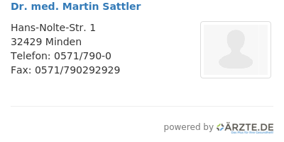 Dr med martin sattler