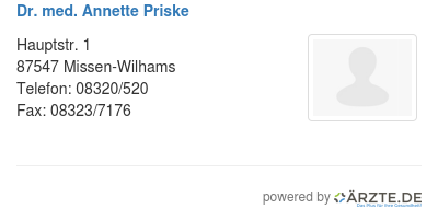 Dr med annette priske