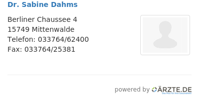 Dr sabine dahms