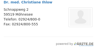 Dr med christiane ihlow