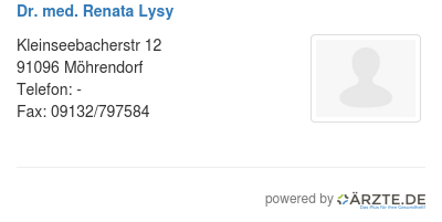 Dr med renata lysy