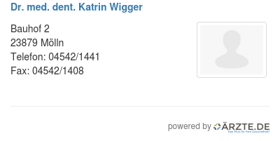 Dr med dent katrin wigger