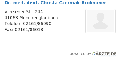 Dr med dent christa czermak brokmeier