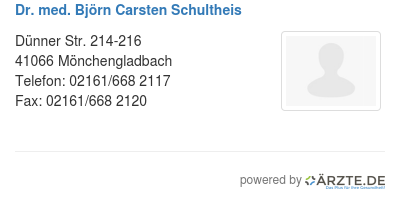 Dr med bjoern carsten schultheis