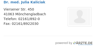 Dr med julia kaliciak