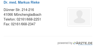 Dr med markus rieke