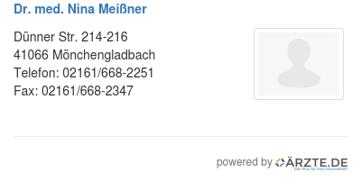 Dr med nina meissner