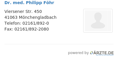 Dr med philipp foehr