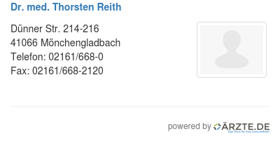 Dr med thorsten reith