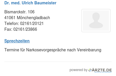 Dr med ulrich baumeister