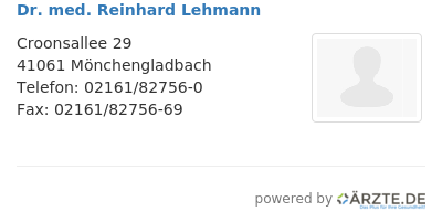 Dr med reinhard lehmann 253536