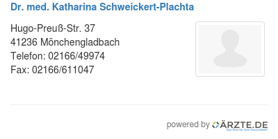 Dr med katharina schweickert plachta
