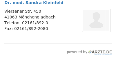 Dr med sandra kleinfeld