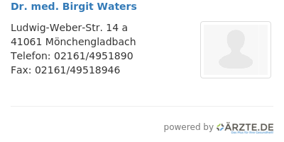 Dr med birgit waters