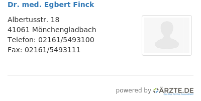 Dr med egbert finck