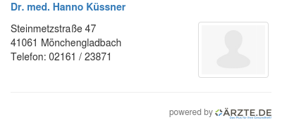 Dr med hanno kuessner
