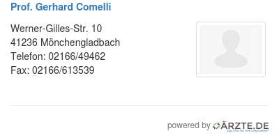 Prof gerhard comelli