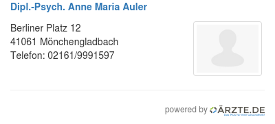 Dipl psych anne maria auler