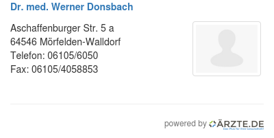 Dr med werner donsbach