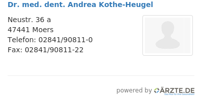 Dr med dent andrea kothe heugel