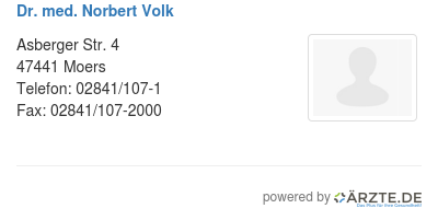 Dr med norbert volk
