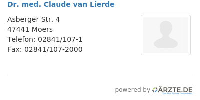 Dr med claude van lierde