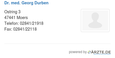 Dr med georg durben
