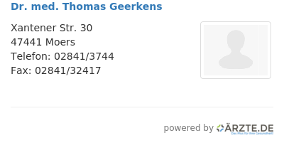 Dr med thomas geerkens