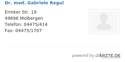 Dr med gabriele regul