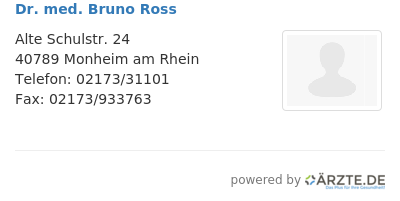 Dr med bruno ross