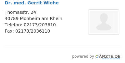 Dr med gerrit wiehe