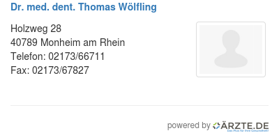 Dr med dent thomas woelfling